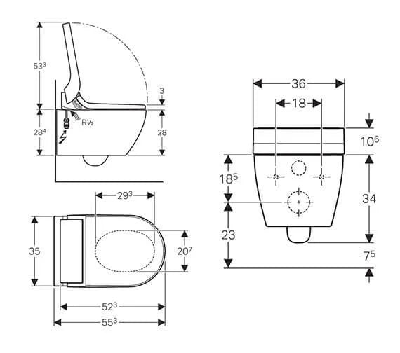 Geberit Aquaclean Tuma classic white