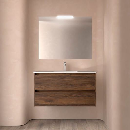 Salgar Noja 1000mm ceramic basin and 2 drawer unit- 9 finishes