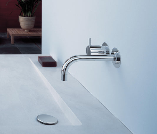 Vola 111 wall mounted basin mixer one handle 160mm spout