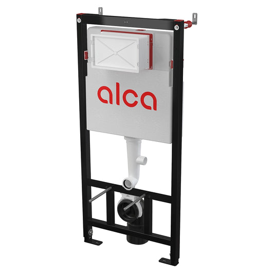 Alca 1.2 frame 12cm deep and brass flushplate thin