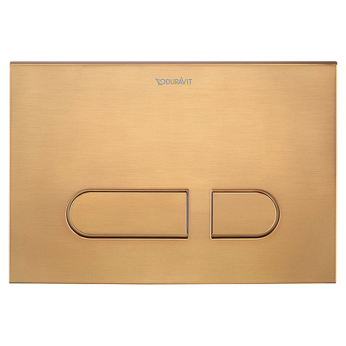 Duravit flushplate A1 in brushed bronze