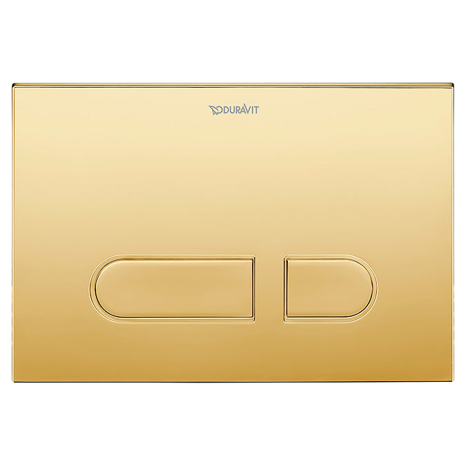 Duravit flushplate A1 in polished gold