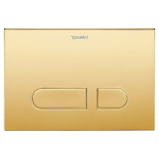 Duravit flushplate A1 in polished gold