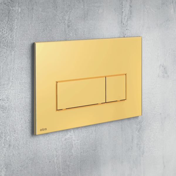 Alca 1.2 frame 12cm deep and brass flushplate thin