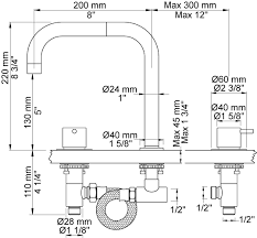 Vola KV3 3 hole  mixer