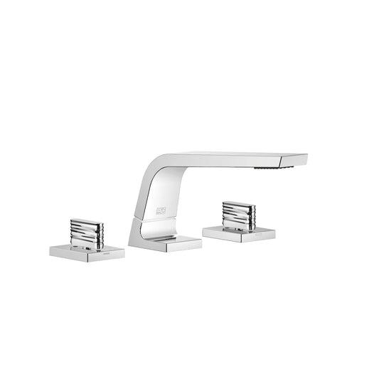 Dornbracht CL1 3 hole basin mixer 160mm projection spout wave handles chrome