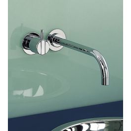 Vola 121 wall mounted basin mixer one handle 225mm spout